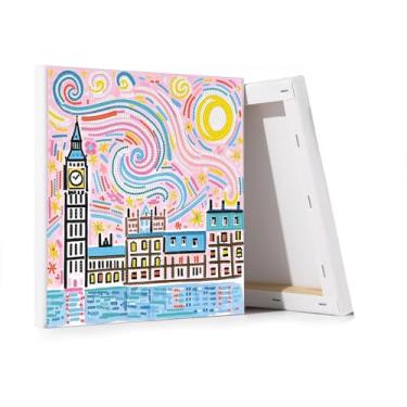 Imagem de Apomelo Kits de pintura de arte de diamante, kits de arte de diamante Big Ben para adultos iniciantes, arte especial de diamante para decoração de mesa, 30 x 30 cm