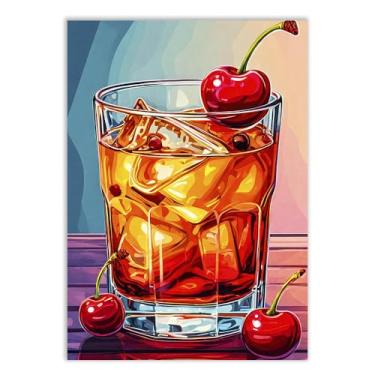 Imagem de Placa Decorativa Whiskey Bebida Bar Ilustração Decoração Poster Quarto Sala
