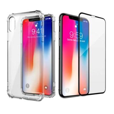 Imagem de Capinha + pelicula de vidro 3D compativel com IPHONE X e XS