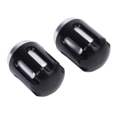 Imagem de Generic Capas de Haste Válvula de Pneus de Motocicleta, Tampas de Ar de Motocicleta Caps de Ar de Alumínio de Alumínio Aéreo par de Resistência para G1-125/X R310 T2-310 U125 (Preto)