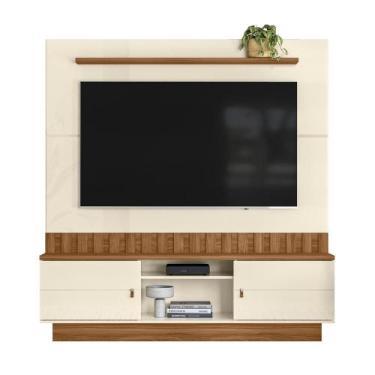 Imagem de Estante Home Florianopolis Off White/Amendoa - Mobler