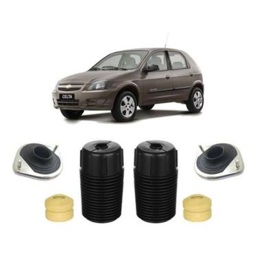 Imagem de 2 Kit Coxim Batente Dianteiro Chevrolet Celta 2008 2009 2010