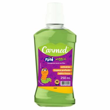 Imagem de Enxaguante Bucal Carmed Fini Minhocas 250ml
