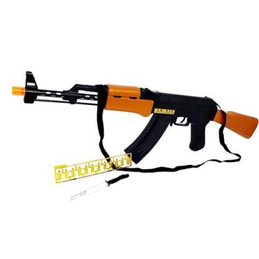 Imagem de Arminha Brinquedo Com Som e Luzes AK  838 Soud Gun 73CM Inofensivo - T
