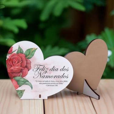 Imagem de Kit 15 Lembranças Dia Dos Namorados Mdf Coração - R9 Decor, "Cânticos 