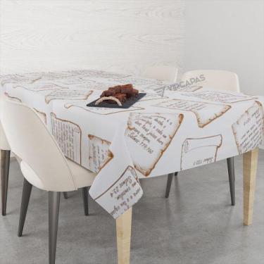 Imagem de Toalha De Mesa Retangular Impermeavel Termica Estampada 2,00 x 1,40 m 