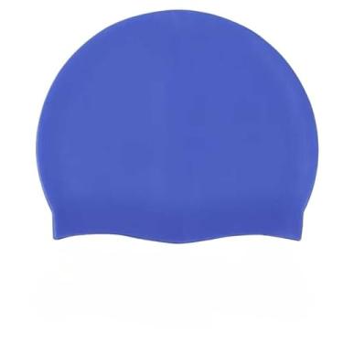 Imagem de Touca De Silicone Para Natação Jovens e Adultos (AZUL)