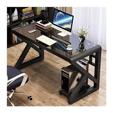 Imagem de GRFIT Mesa de escritório PC mesa de mesa casa simples moderna econômica mesa de PC mesa de escritório mesa de estudo simples mesa de PC mesa de PC mesa de PC (cor: 1, tamanho: 100 * 75 * 50 cm)