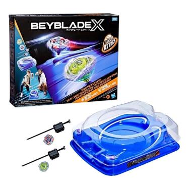Imagem de Beyblade X 2.0 Drop Attack - Kit de Batalha Ataque Descendente 1 Arena, 2 Piões e 2 lançadores - Hasbro