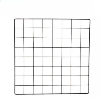 Imagem de Memory Board, Quadro de Memórias, Tela Aramada, Mural De Fotos + Pregadores e Fixador C/Adesivo (PRETO,60X60)