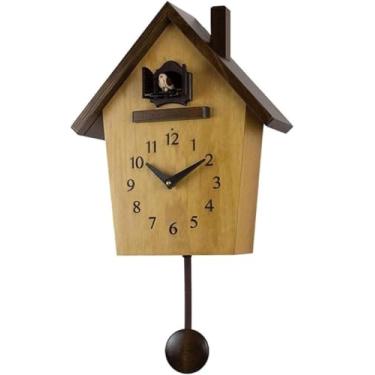 Imagem de XFNVXC Relógio de parede para quarto, casa, criativo, cuco, decoração, relógio, moderno, pássaro, pendurado, relógio de parede para casa, sala de estar, relógio de parede para sala de estar (A)