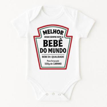 Imagem de Body Bebê Personalizado Melhor BebÊ do Mundo - Baby da Moda