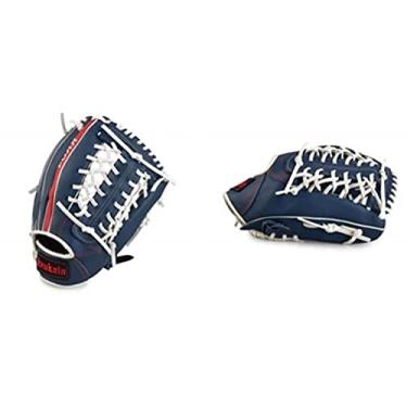 Imagem de Luva de basebol, luva de softball luva de beisebol mão direita luvas de beisebol para crianças homens prática de silicone (cor: Sky Blue, tamanho: 11,5 polegadas)