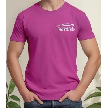 Imagem de Camiseta Camisa Feminina Masculina Algodão Uniforme Profissional Traba