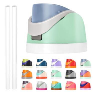 Imagem de Tampa de substituição para Owala Freesip, compatível com Owala Cup 473 ml, 680 g, 946 ml, 1,134 g, acessório de substituição e canudos, à prova de vazamento, livre de BPA (verde neblina)
