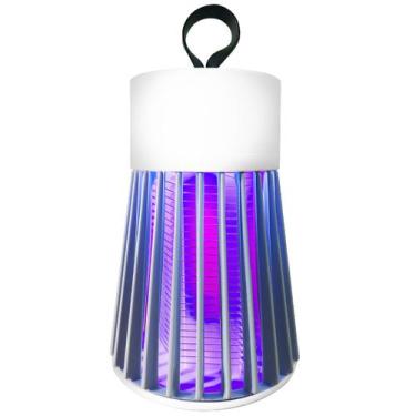 Imagem de Mata Mosquisto Luminária Mosquiteiro Elétrico Led Usb Repelentes Perni
