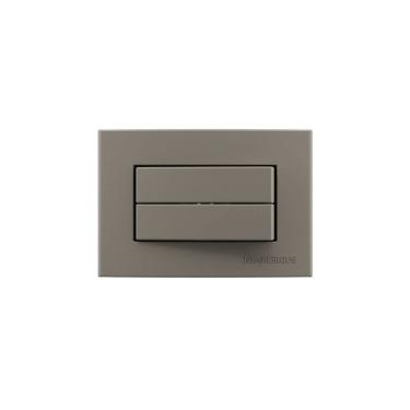 Imagem de Placa para Móveis 65x45 com Interruptor Duplo Simples MarGirius Sleek Colors 10A Argila