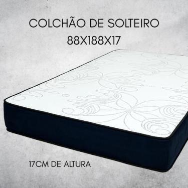 Imagem de Colchão em Espuma D28 Branco,Bordado,Dupla Face Pode ser Utilizado dos