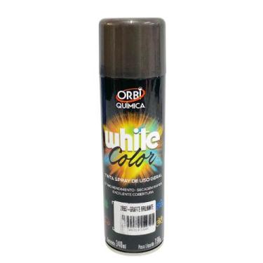 Imagem de Tinta Spray Orbi Química White Color Grafite Brilhante 340ml - Fiat
