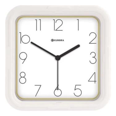 Imagem de Relogio de Parede Branco TWI Eurora 6550-141