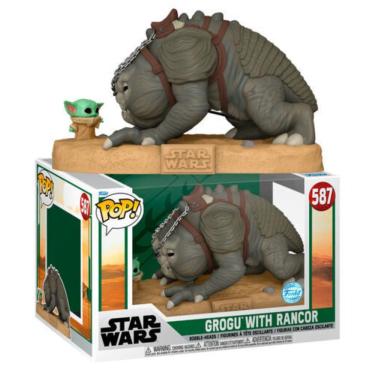 Imagem de Funko Pop Star Wars The Book Of Boba Fett 587 Grogu w/ Rancor