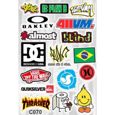 Imagem de Cartela De Adesivos Personalizados C070 - Escola Carro Moto Bike Motoc