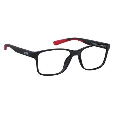 Imagem de Óculos Armação Grau Masculino Esportivo Quadrado Preto Tremix 1029-Masculino