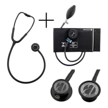 Imagem de Conjunto Esfigmomanômetro + Estetoscópio Eternity Luxo Bic - Cores,  P