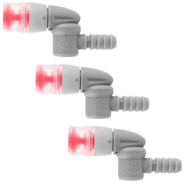 Imagem de 3 peças de substituição de válvula de mordida, acessórios de substituição de bocal, kit de conector de válvula de mordida para tampas de garrafa de água de mangueira para bexiga de pacote de