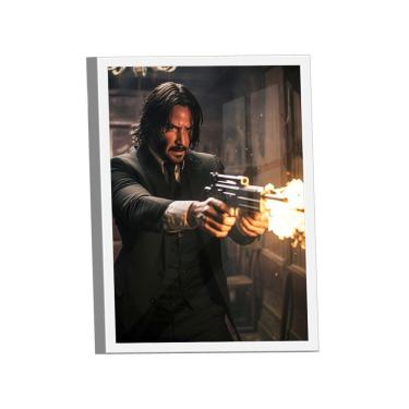 Imagem de Quadro John Wick Disparo De Fogo -- Br Artes