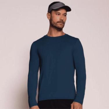 Imagem de Camiseta Selene Proteção UV50+ Masculina 25020.003, Azul intenso, GG