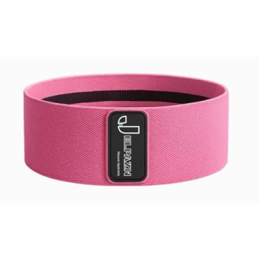 Imagem de JELPAZN Conjunto fitness feminino – 3 Bandes de Résistance en Tissu (Rose, Bleu Ciel, Mauve Clair) – Bande Élastique Antidérapante Pour Jambes, Fessiers & Entraînement à Domicile