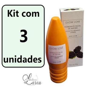 Imagem de -Kit Creme Glow Hidratante Facial Amora Kc (3 un.) - Max Love