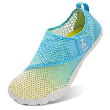 Imagem de Sapatos para esportes aquáticos L-RUN Hike Barefoot para mulheres bran