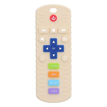 Imagem de TOPINCN Brinquedos de Dentição para Bebês, Brinquedos de Dentição de Silicone de Qualidade Alimentar para Bebês, Brinquedos de Dentição Em Forma de Controle Remoto de TV Brinquedo de Banho (Branca)
