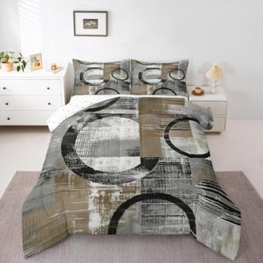 Imagem de Feelyou Conjunto de edredom infantil Groovy Flower retrô, floral, boêmio, anos 70, hippie, com flores, boêmio, para quarto de crianças, meninos, meninas, decoração floral psicodélica, ultramacio