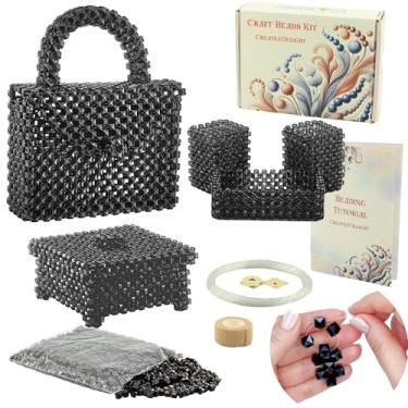 Imagem de Artes e artesanato para adultos: suprimentos de artesanato para tecer coisas fofas com miçangas. Kits DIY para adultos - Passatempos para mulheres, presentes para adolescentes. Kit de contas Materiais