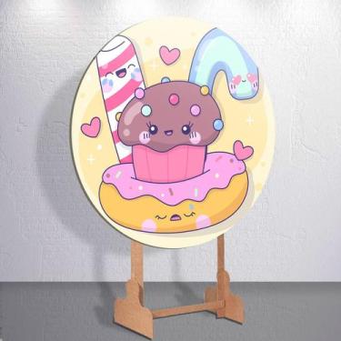 Imagem de Painel Sublimado Capas Casa de Doces Decoração Festa Estampa Infantil 