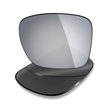 Imagem de Mryok Lentes de reposição para óculos de sol Costa Del Mar Mainsail, HD Polarized, proteção UV, resistente a impactos e ajuste perfeito, Titânio prateado espelhado, One Size