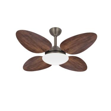 Imagem de Ventilador Teto Bronze Turbo 4 Pás Trevo Madeira Ventax 110V