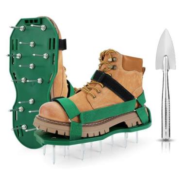 Imagem de Sapatos aeradores de gramado Ohuhu Heavy Duty Spike Sandals
