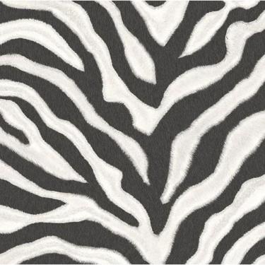 Imagem de Papel De Parede Natural Fx 2 Animal Print Preto E Branco G67491