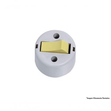 Imagem de Interruptor Tecla Simples Sobrepor Cz 8100 C/12Pcs