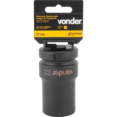 Imagem de Soquete Sextavado De Impacto Longo 1" 27mm Aço Cromo Vonder