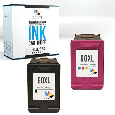 Imagem de CMYi Pacote combo de cartuchos de tinta de substituição 60XL para HP DeskJet F2400, F2410, F2418, F2420, F2423, F2430, F2440, F2476, PhotoSmart C4780, C4783, C4785, C4788, C4793, C4793, C4793, C4783