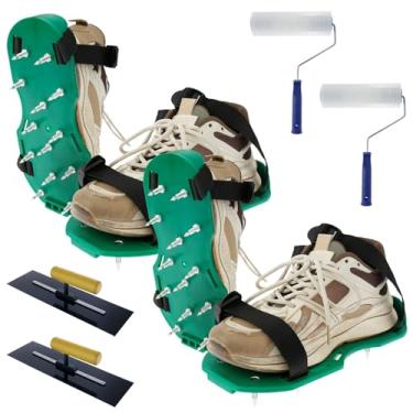 Imagem de MLYNZXJSY 6 peças de rolo pontiagudo para betonilha autonivelante, rolo de concreto autonivelante, multiuso, fácil de limpar, ferramentas de piso epóxi para autocimento