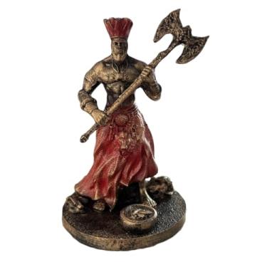 Imagem de Escultura Xangô Vermelho Vintage 11 cm em Resina