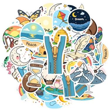 Imagem de 35 peças, citações positivas, natureza, aventura, criatividade, inspiração, adesivos de recompensa de professores, inspiradores para celular, laptop, scrapbook, bicicleta, laptop, bagagem, álbum de