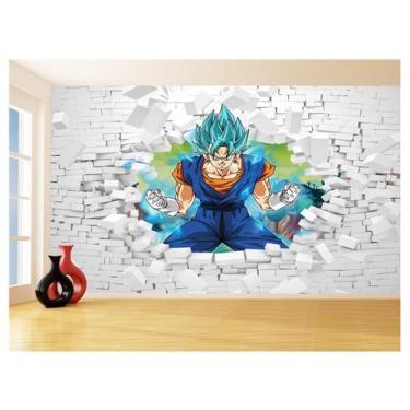 Imagem de Papel De Parede 3D Dragon Ball Goku Vegeta Anime 3,5M Dbz67 - Você Dec