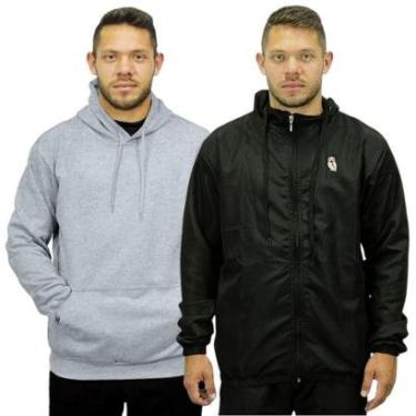 Imagem de Jaqueta Corta Vento Moletom Masculino Feminino Kit 2-Masculino